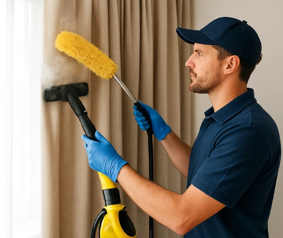 Trusted blind cleaning technician Matty Curtain Cleaning aspley QLD