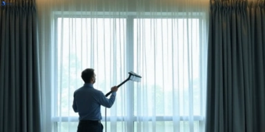 Commercial drapes cleaning service aspley hotels offices