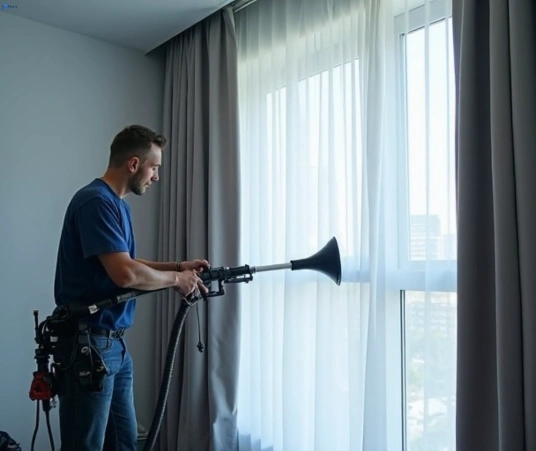 Professional drapes cleaning process tools Matty Curtain Cleaning aspley